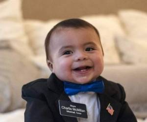 Charlie McMillan no es un funcionario ordinario de la ciudad. Con solo siete meses, es la nueva cara del movimiento antiabortista en Estados Unidos. AP.