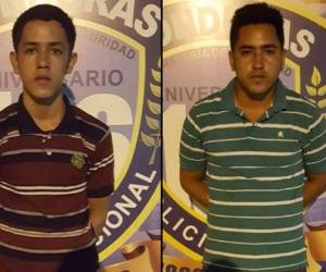 Dani Josué Esquibel Mejía (18) y José Luis López Mejía (24).