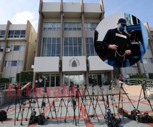 Este es el ambiente, la mañana de este lunes, en las afueras de la Corte Suprema de Justicia (CSJ) en la ciudad capital.