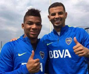Edwin Cardona y Wilmar Barrios son los futbolistas acusados por las bailarinas. Foto: Boca Junior.