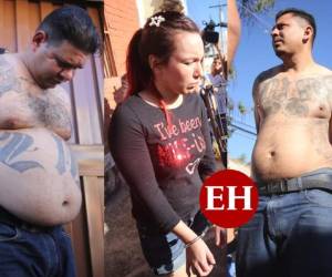 Un narcolaboratorio de la Mara Salvatrucha (MS-13) fue desmantelado la tarde de este martes en la colonia San Ignacio de la capital. Estos son los rostros de los cinco detenidos. Fotos: Johny Magallanes / EL HERALDO.