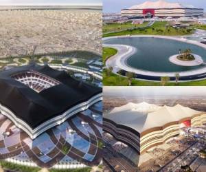 La construcción del Al Bayt, que será una de las sedes de la Copa del Mundo del 2022, está en un 80%. Foto: Infobae.