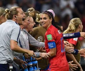 Alex Morgan, delantera de Estados Unidos, es una de las grandes figuras del Mundial. (AFP)
