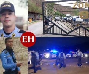 Dos agentes de la Policía Nacional fueron emboscados y asesinados a disparos, la madrugada de este domingo, en la zona 8 de la colonia Cerro Grande de Tegucigalpa. El doble crimen ocurrió mientras atendían una denuncia por escándalo público en este sector de la ciudad. Esto es lo que se sabe del caso... FOTOS: Estalin Irías/EL HERALDO