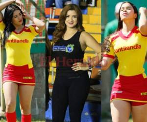 Este sábado comenzó el fútbol de la Liga Nacional con cuatro partidos, pero lo que llamó más la atención fue la presencia de estas bellas chicas en los estadios de Honduras. (Fotos: Grupo Opsa)