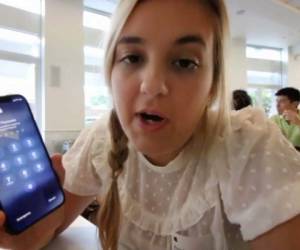 Brooke Amelia Patterson subió a su cuenta de YouTube el video en el que mostraba el nuevo Iphone X dentro de las instalaciones de Apple. Foto: Cortesía