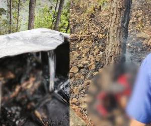 La mañana de este martes 12 de mayo, una alerta por incendio en cerro El Cimarrón, en el Distrito Central, terminó revelando un macabro hallazgo.