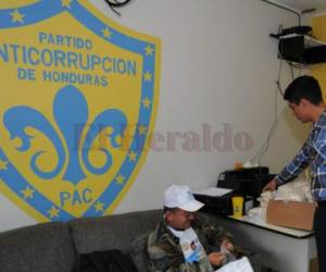 Instalaciones del Partido Anticorrupción en Tegucigalpa.