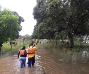 La zona fue declarada en alerta luego de seis días de precipitaciones continuas. Foto: AFP