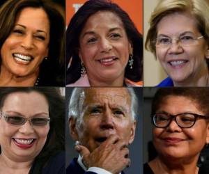 Mientras los rumores y las filtraciones vuelan, los analistas están trabajando horas extras para predecir a quién elegirá Joe Biden como su candidato para las elecciones del 3 de noviembre, una elección que podría producir la primera vicepresidenta femenina en la historia de Estados Unidos. Foto: Agencia AFP.