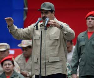 El presidente de Venezuela, Nicolás Maduro, dijo este domingo querer “elecciones ya”, en momentos de alta tensión en el país. Foto AFP
