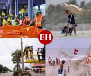 La tormenta Isaías se dirige este lunes hacia los estados de Carolina del Norte y del Sur, en la costa este de Estados Unidos, a donde llegará nuevamente convertida en huracán y en medio de un recrudecimiento de la pandemia de covid-19 en la zona. Fotos: Agencia AFP.