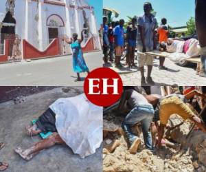 El dolor y el desconcierto se apoderaron de uno de los países más golpeados por la desigualdad y la pobreza en el mundo. Haití sufre este sábado las secuelas de un potente terremoto que estremeció la isla y que suma cientos de muertos, incontables desaparecidos y millones en daños. Fotos: AP/ AFP
