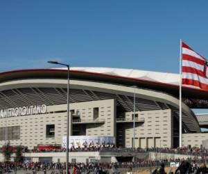 Así es el nuevo estadio del Atlético Madrid, el Wanda Metropolitano. (AFP)