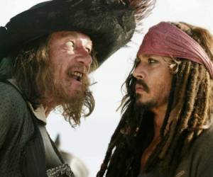 Geoffrey Rush interpretó al capitán Héctor Barbossa en la saga de Piratas del Caribe, protagonizada por Johnny Depp.