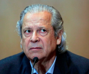 Ex ministro José Dirceu, considerado la mano derecha del ex presidente Luiz Inácio Lula da Silva por varios años. Foto AFP