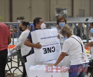 Los tres aspirantes liderazgo en los resultados y se convierten en los virtuales ganadores del proceso electoral. Foto: Marvin Salgado/EL HERALDO.