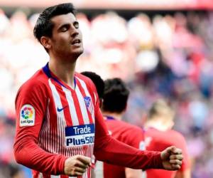 Álvaro Morata, el futbolista español que jugó en el Real Madrid y ahora lo hace en el Atlético. (AFP)