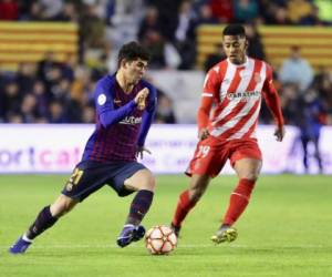 El Choco Lozano en una jugada durante el partido contra el Barcelona en la final de la Supercopa de Catalunya. Foto: La Liga en Twitter