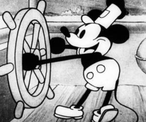 Mickey Mouse en su primera aparición 'Willy y el Barco de vapor'. (Foto: Redes)