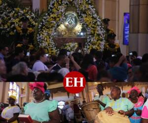 La Pastoral Garífuna llevó a cabo la misa en honor a la Virgen de Suyapa. Este próximo 3 de febrero se cumplen 273 años de su hallazgo. Fotos: David Romero / EL HERALDO.