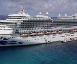 Trinidad & Tobago no permitió que el barco anclara en su puerto como medida de precaución. Foto cortesía Princess Cruise