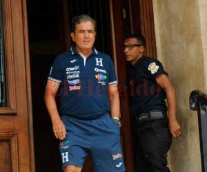 Jorge Luis Pinto, entrenador de la Selección de Honduras.