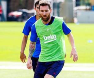 El jugador argentino Leo Messi entrenó este domingo con el FC Barcelona. (Foto: Instagram)
