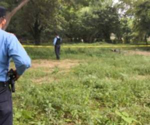 Este es el lugar donde fueron encontrados los dos cuerpos en San Pedro Sula.