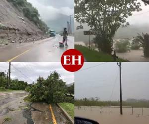 Honduras registró este lunes el ingreso de una masa de aire frío que ha provocado fuertes lluvias que han dejado inundaciones, el desborde de varios ríos y varias zonas del país incomunicadas. El fenómeno afecta la mayor parte del territorio nacional, pero en los departamentos de Copán, Santa Bárbara, Yoro y Colón Copeco ha decretado alerta verde, mientras que en Cortés, Atlántida e Islas de la Bahía decretó alerta amarilla. Estas son las imágenes de los estragos.
