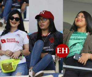 El encuentro entre Olimpia vs Marathón de este domingo estuvo lleno de hermosas aficionadas que engalanaron el Estadio Nacional de Tegucigalpa.