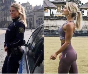 Adrienne Koleszar es conocida como la policía más guapa de Alemania. Foto: Instagram