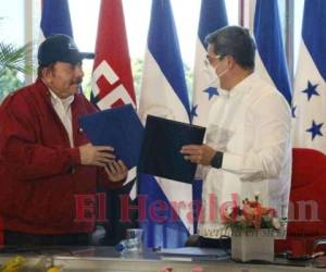 Ortega y Hernández firmaron el tratado el 27 de octubre de 2021. Foto: El Heraldo