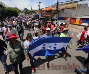 El paro se estaría registrando el jueves y viernes en los 18 departamentos y convergería en la capital de Honduras. Foto: El Heraldo.