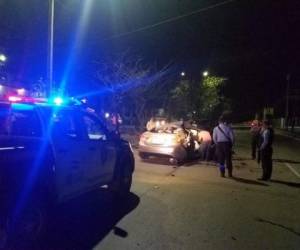 El accidente de tránsito se registró en el bulevar del Sur de la ciudad de San Pedro Sula, zona norte de Honduras. Foto: @RedInformativaH/Twitter.