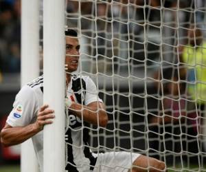 Cristiano Ronaldo no pudo anotar un gol en su debur en Turín. Foto: AFP