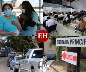 Largas filas en los puntos de vacunación y abarrotados los triajes con docenas de pacientes buscando atención, así amaneció la capital a tres días de haber finalizado las fiestas decembrinas. Mira las imágenes de la situación covid-19 captada en Tegucigalpa por EL HERALDO. FOTOS: Emilio Flores/David Romero/EL HERALDO