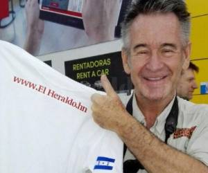 El presentador Nigel Marven, famoso por trabajos realizados para cadenas internacionales llegó este jueves a Honduras. Foto José López / EL HERALDO