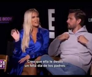 Captura de pantalla del video en el que Khloé Kardashian habla sobre el supuesto romance entre su hermano y la cantante Natti Natasha.