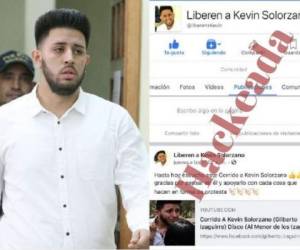 La página de Facebook 'Liberen a Kevin Solórzano' fue hackeada. Foto EL HERALDO