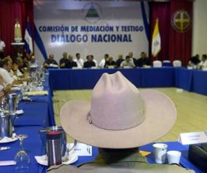 En el diálogo mediado por la Iglesia católica en Managua, las partes acordaron la víspera invitar a la Comisión Interamericana de Derechos Humanos (CIDH). Foto: Agencia AFP