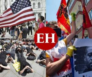 Minneapolis se prepara este jueves para despedir a George Floyd, mientras las enardecidas protestas continúan.Desde la muerte de Floyd, un hombre afroamericano de 46 años de edad, el pasado 25 de mayo, las marchas en diferentes partes del mundo no se han detenido. Ya transcurrieron 11 días consecutivos en los que miles de personas han salido a las calles exigiendo un alto al racismo. Fotos: Agencia AFP.