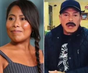 Yalitza Aparicio, protagonista de la película 'Roma', y el actor mexicano Sergio Goyri.