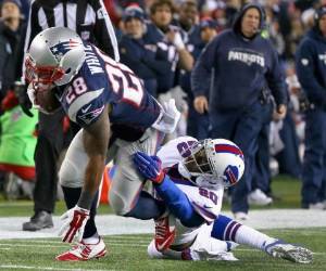 White anotó los primeros touchdowns del equipo de Boston.