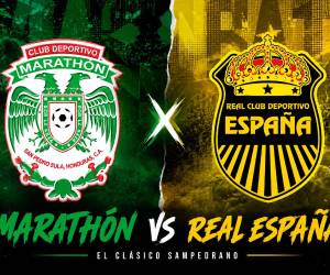 Marathón y Real España se enfrentan en el estadio Yankel Rosenthal.