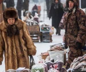 Yakutsk, ubicada en Siberia Oriental, en Rusia, es uno de los lugares más fríos del mundo y su temperatura oscila entre los -43 grados centígrados. Foto: Agencia AFP