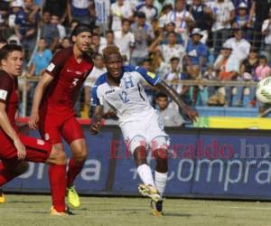Romell Quioto anotó el gol de Honduras en el empate 1 a 1 ante Estados Unidos en 2017 clasificatorio para el Mundial de Rusia 2018. Foto: EL HERALDO.