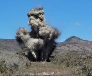 Las autoridades militares aseguraron a las pistas clandestinas y las inhabilitaron haciendo uso de explosivos.