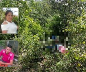 Los cuerpos sin vida de José Abraham Gómez (24) y Glenda Licona (30) fueron hallados en medio de la maleza.