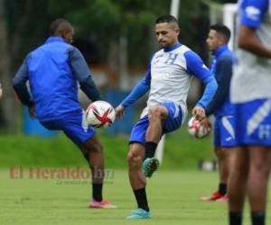 Omar Elvir durante los entrenamientos de la Selección de Honduras en San Pedro Sula. Foto: EL EHRALDO.